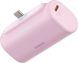 Powerbank cu încărcare rapidă BASEUS Compact USB‑C 5000 mAh, 20 W – roz