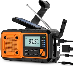 Radio solară de urgență Renew Force cu powerbank și dinam