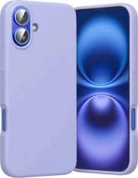 Husă din silicon cu MagSafe pentru iPhone 16 – Vention, lila