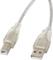 Cablu USB 2.0 AM-BM 3M transparent