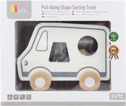 Remorcă din lemn și sortator de forme – camion