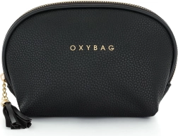 Geantă cosmetică din piele neagră