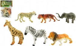 safari animăluțe ZOO 6 buc figurine din plastic 10 cm în săculeț