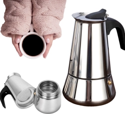 Cafetieră moka din oțel inoxidabil 600 ml