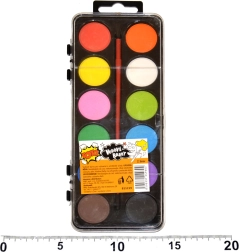 Aquarele 12 culori cu pensulă