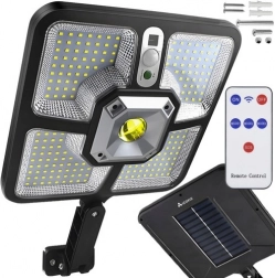Proiector solar cu senzor PIR și telecomandă IZOXIS