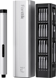 Set șurubelniță electrică de precizie Fanttik E1 Max 3,7 V – argintiu