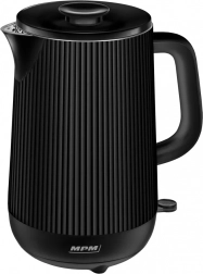 Fierbător electric cu perete dublu 1,7 l negru mpm mcz-115/c