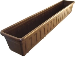 Jardinieră din plastic Garden 100 cm maro