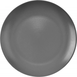 Farfurie de desert din ceramică gri Alfa 21,5 cm