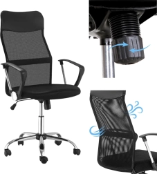 Scaun de birou ergonomic ErgoLux Pro Mesh cu plasă respirabilă