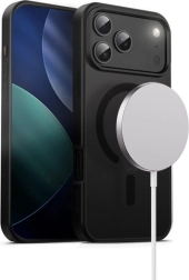 Husă Hybrid Frost Mag Cover pentru iPhone 17 Pro Max cu MagSafe negru