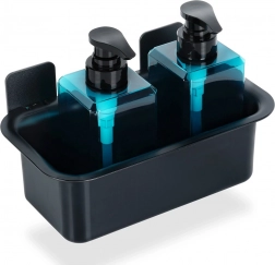 raft de duș negru autoadeziv 23,5 × 13,5 × 11,5 cm