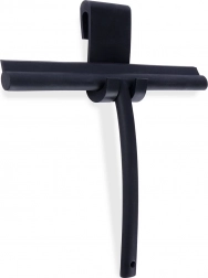 Racletă din silicon pentru sticlă cu cârlig, neagră