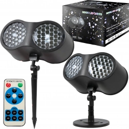 Proiector laser LED de Crăciun cu fulgi de zăpadă pentru casă