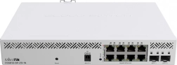 Switch PoE de rețea MIKROTIK cu 8 porturi și 2× SFP+ 10Gb/s