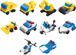 Qman Stavebnice Echipa de Ingineri Poliție 3v1