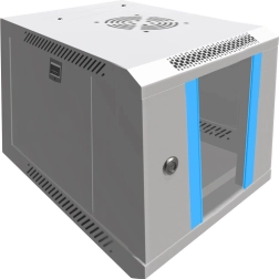 Carcasa de perete gri pentru rack EXTRALINK 6U 10 inch