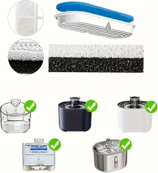 Filtre de rezervă pentru fântânițe pentru câini și pisici – set 8 buc