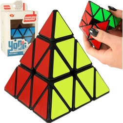 Joc logic PYRAMINX – puzzle piramidal 9,5 cm