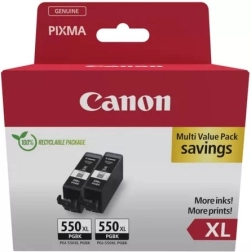 Pachet dublu rezervor de cerneală negru Canon PGI-550XL
