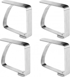 Clemă din inox pentru față de masă, set de 4