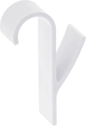 Cârlig pentru radiator de baie – alb