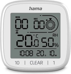 Ceas electronic de baie cu termometru și higrometru