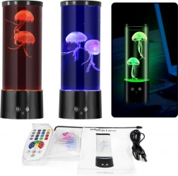 Lampă LED decorativă cu meduze pe baterii și cablu USB