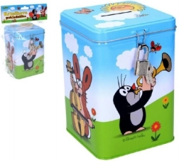 Pușculiță KRTKO din tablă cu lacăt 11 × 15 cm