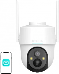 Cameră Wi‑Fi de exterior Botslab 3 MP cu panou solar și rotație la 360°