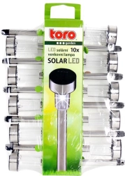 Lămpi solare LED pentru grădină, set de 10 bucăți