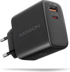 Încărcător rapid AXAGON GaN 45W cu 2 porturi USB