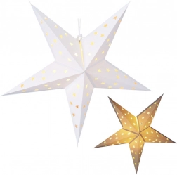 Stea din hârtie luminoasă suspendată 60 cm