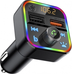 Transmițător FM BLOW cu Bluetooth 5.1 și QC3.0, iluminare RGB