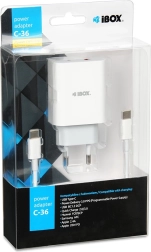 Încărcător de rețea IBOX C-36 USB‑C PD 20W