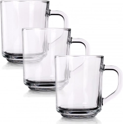 Pahare pentru cafea și ceai 230 ml, set 3 buc
