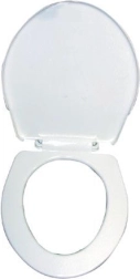 Capac WC scurt din plastic – alb