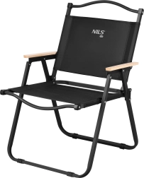 Scaun pliabil de camping NILS Camp negru