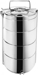 Termos recipient alimentar din inox, 4 niveluri, 4×900 ml
