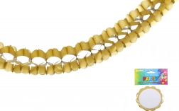 Ghirlandă de hârtie aurie 3,6 m