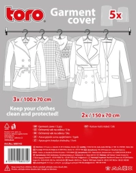 Huse de protecție pentru haine – de unică folosință, transparente, set de 5 bucăți