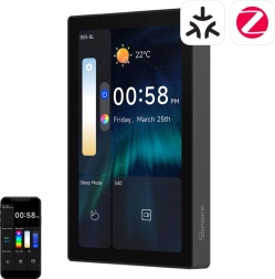 Sonoff nspanel pro 120 panou de control inteligent cu suport matter, wifi, bluetooth și zigbee – negru