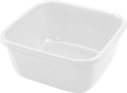 Lighean pătrat din plastic Heidrun 15 l, culori mixte