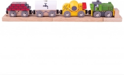 Bigjigs Rail tren de construcții din lemn