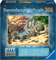 ravensburger exit puzzle kids aventură de pirați 368 piese