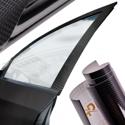 folie neagră carbon 5D 1,52x18 m