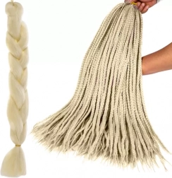 Coadă sintetică nuanță blond deschis 60 cm