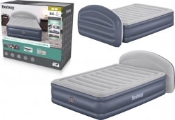 saltea gonflabilă BESTWAY Tritech LoungeLux 152 × 229 × 84 cm cu tăblie integrată și pompă electrică