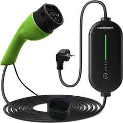 Încărcător EV mobil cu reglare, Type 2, 3.5 kW, 230 V, LCD, LED, cablu 5 m